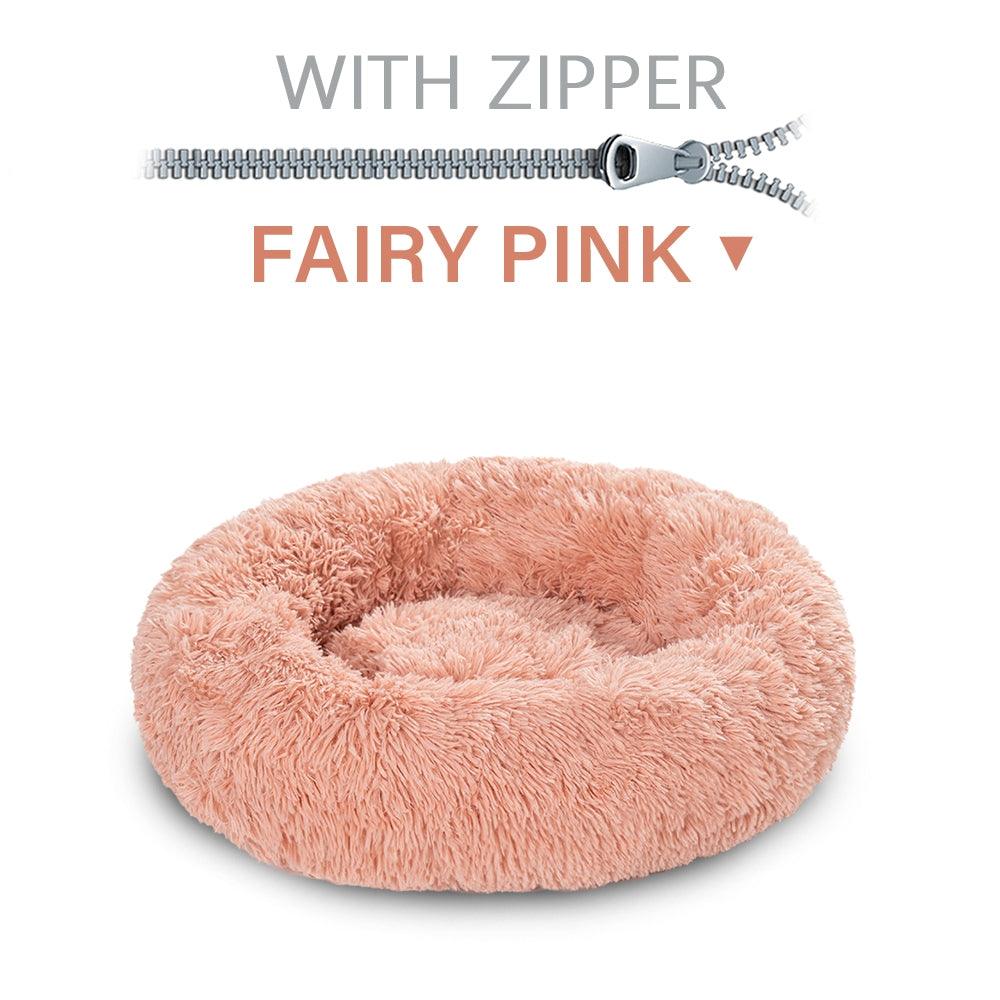 The Snugglepaws Plush Donut Pet Bed: Luxuriously Cozy Haven For Dogs And Cats